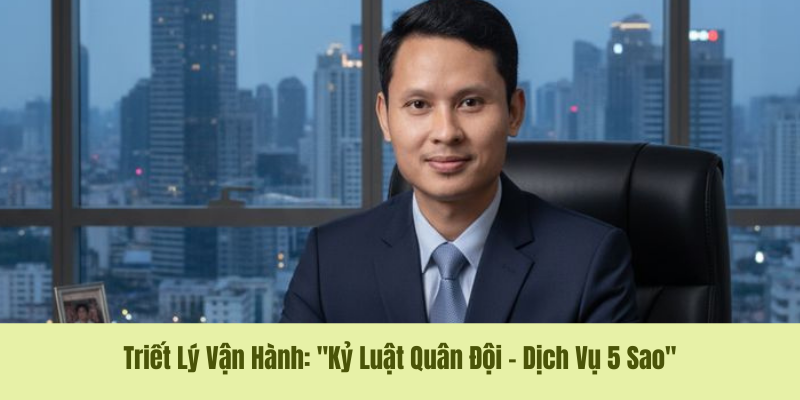 Triết Lý Vận Hành: "Kỷ Luật Quân Đội – Dịch Vụ 5 Sao"